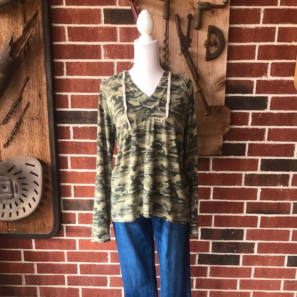 Camo Pullover with Hood
